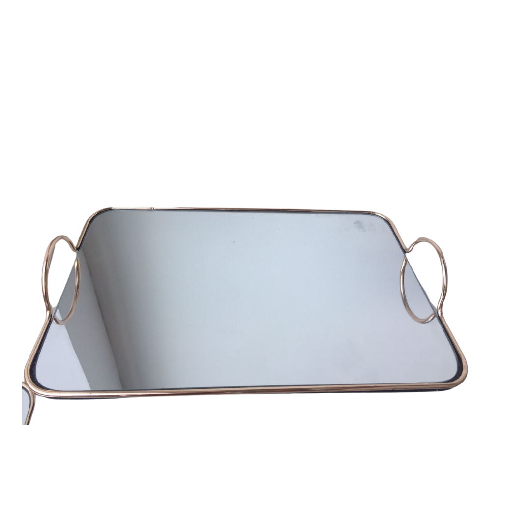 BANDEJA DORADA DECORATIVA