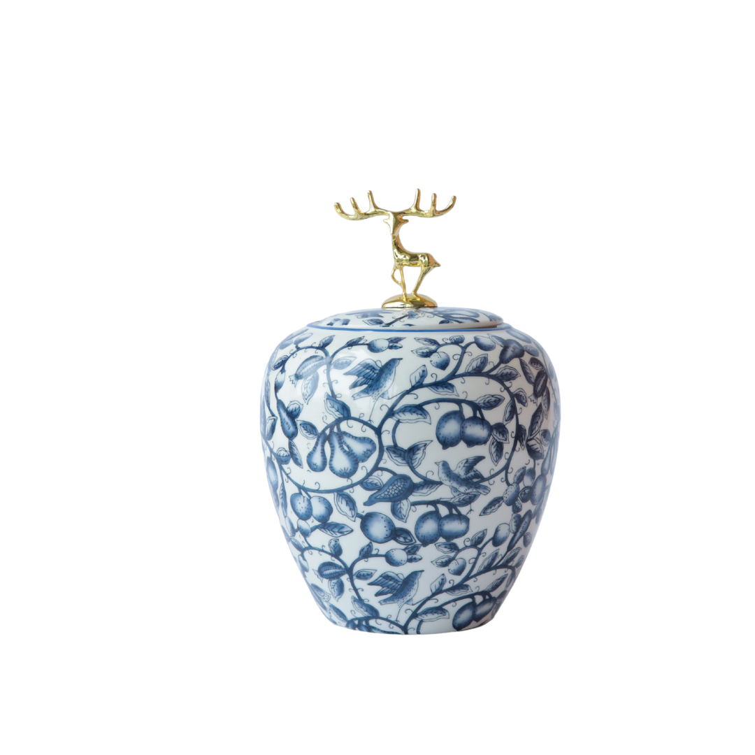 URNA DECORATIVA AZUL